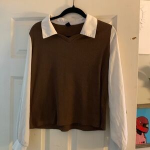 L Dazy brown sweater